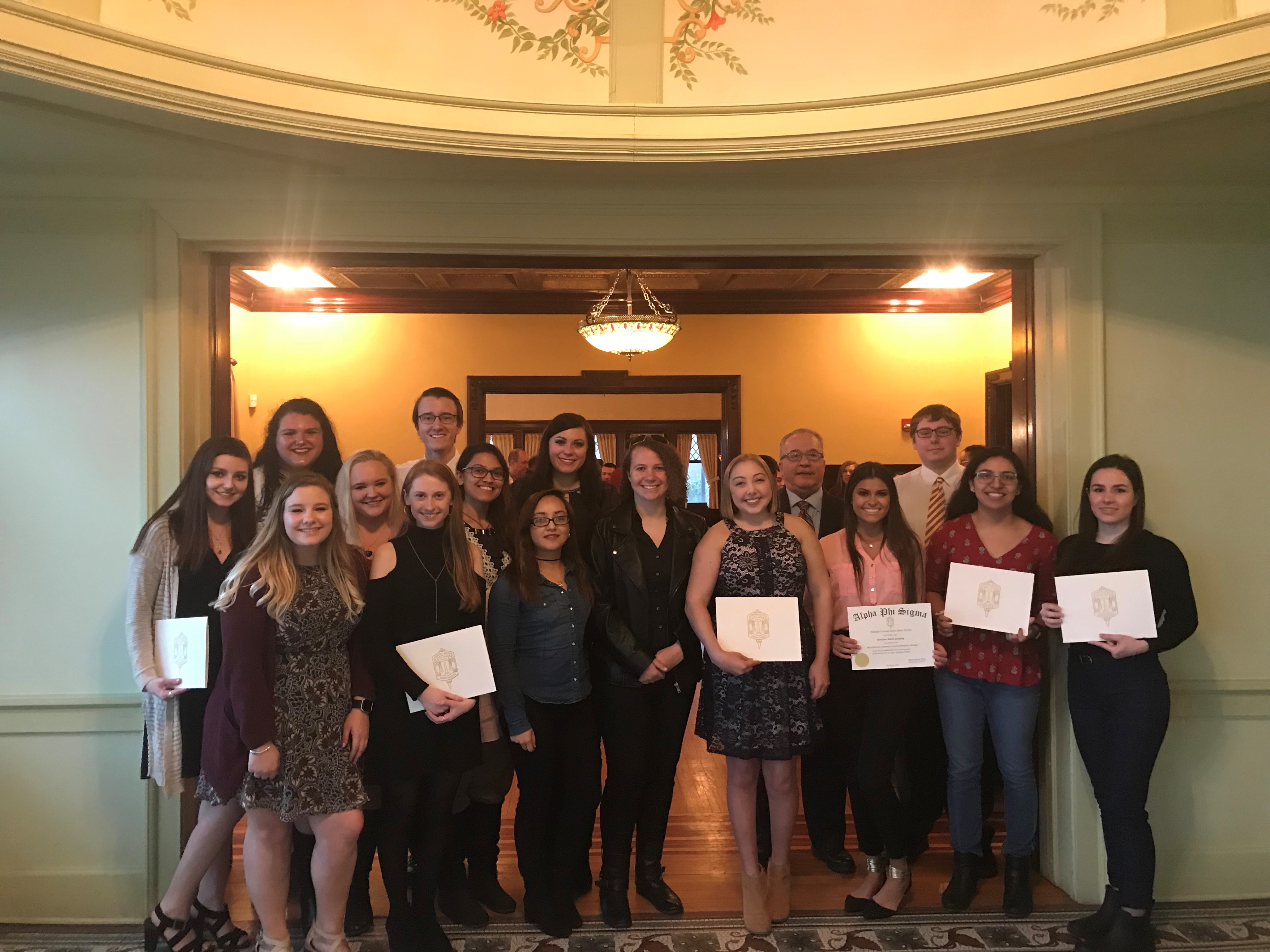 
Alpha Phi Sigma inducts new members